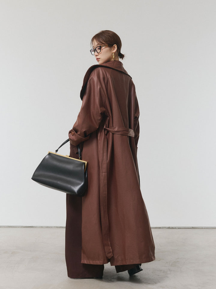 【Allure】[SET]ボタンダウンオーバーシャツ+デザインタックセンターシームアイドパンツ(2set)