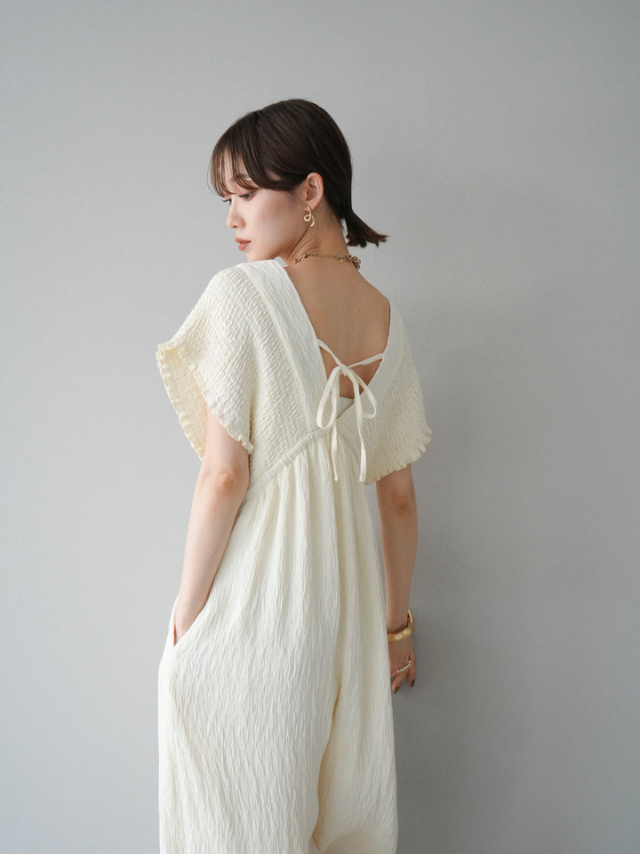 [SET]楊柳シャーリングサロペット+楊柳シャーリングサロペット(2set)