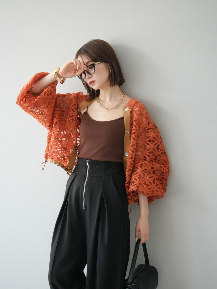 [套裝] 蕾絲透明上衣 + 選配配件套裝（2 套）