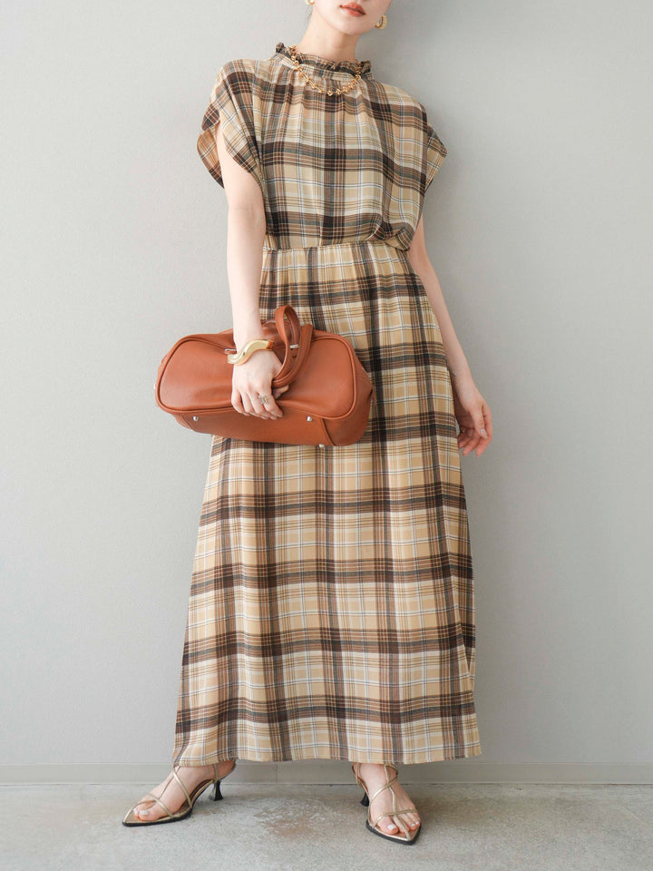 [予約]オーバルボストンバッグ/ブラウン