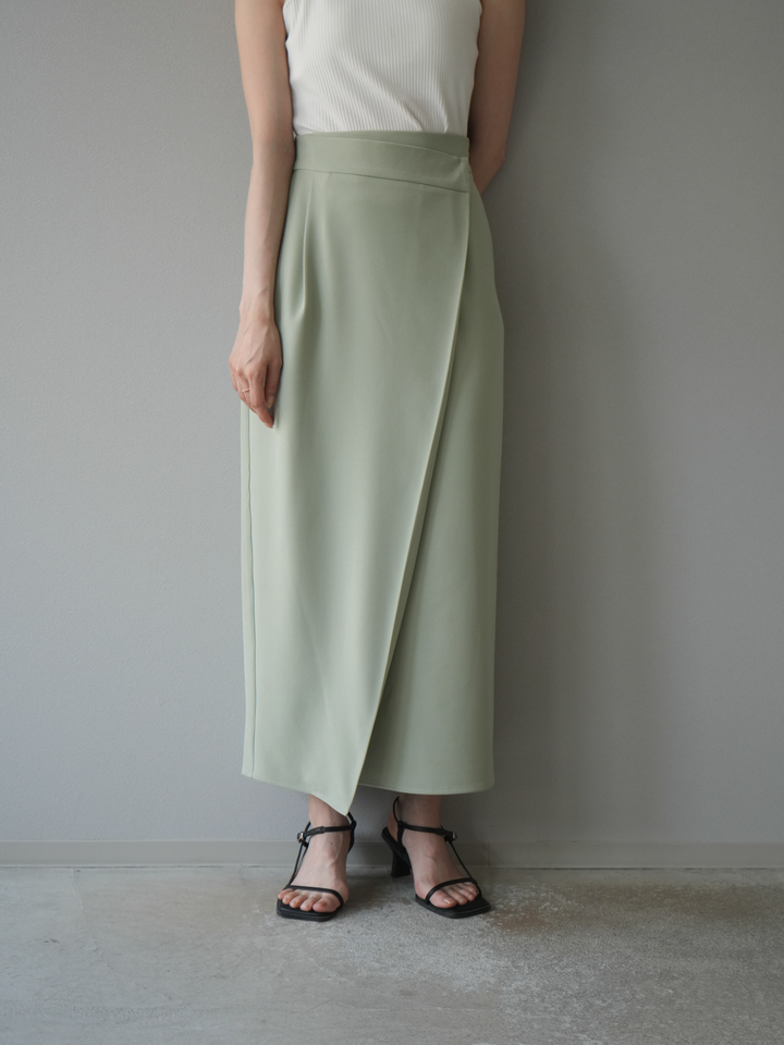 [予約]ツイルラップナロースカート/ライトグリーン S
