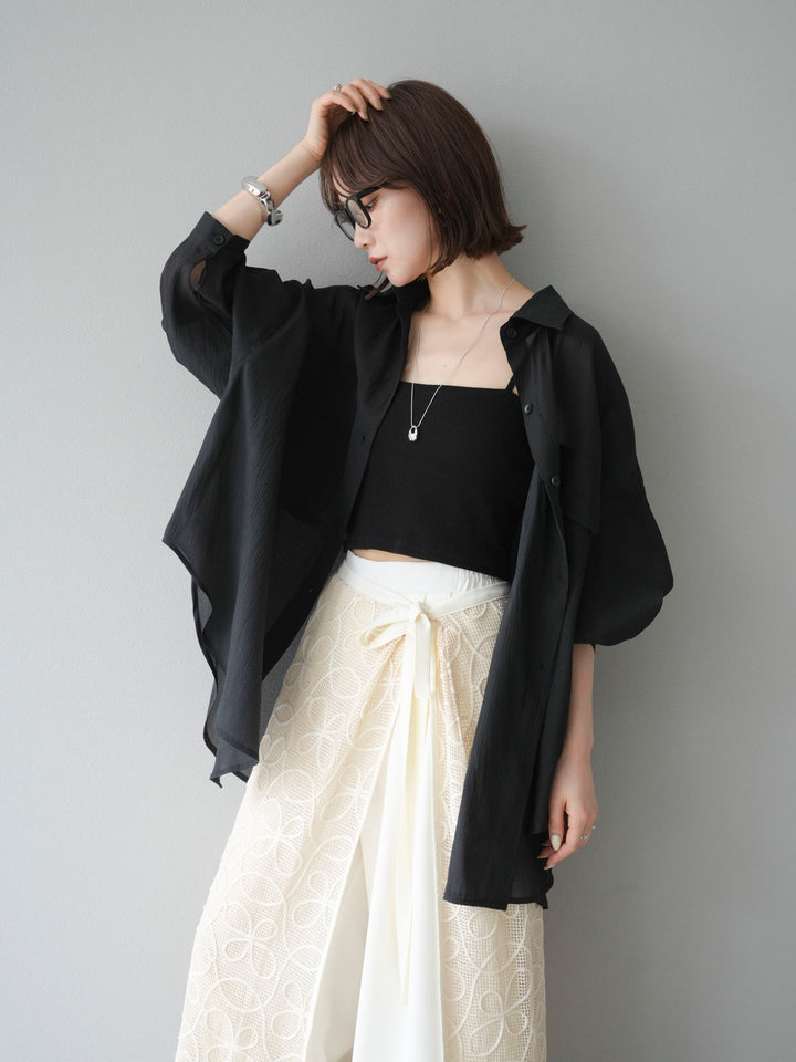 [SET]BIGポケットオーバーシアーシャツ+BIGポケットオーバーシアーシャツ(2set)