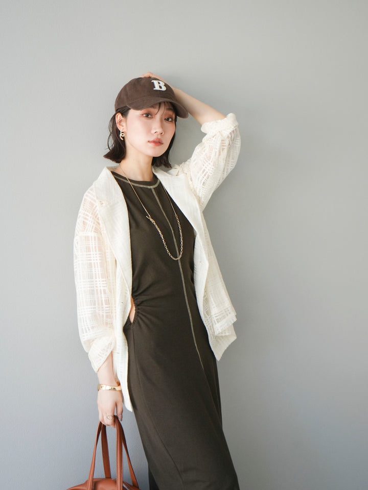 【預購】B字刺繡棒球帽/棕色