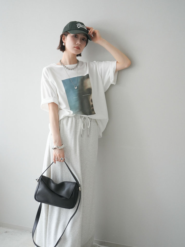 [SET]ブラーアートフォトTシャツ+選べるアクセセット(2set)