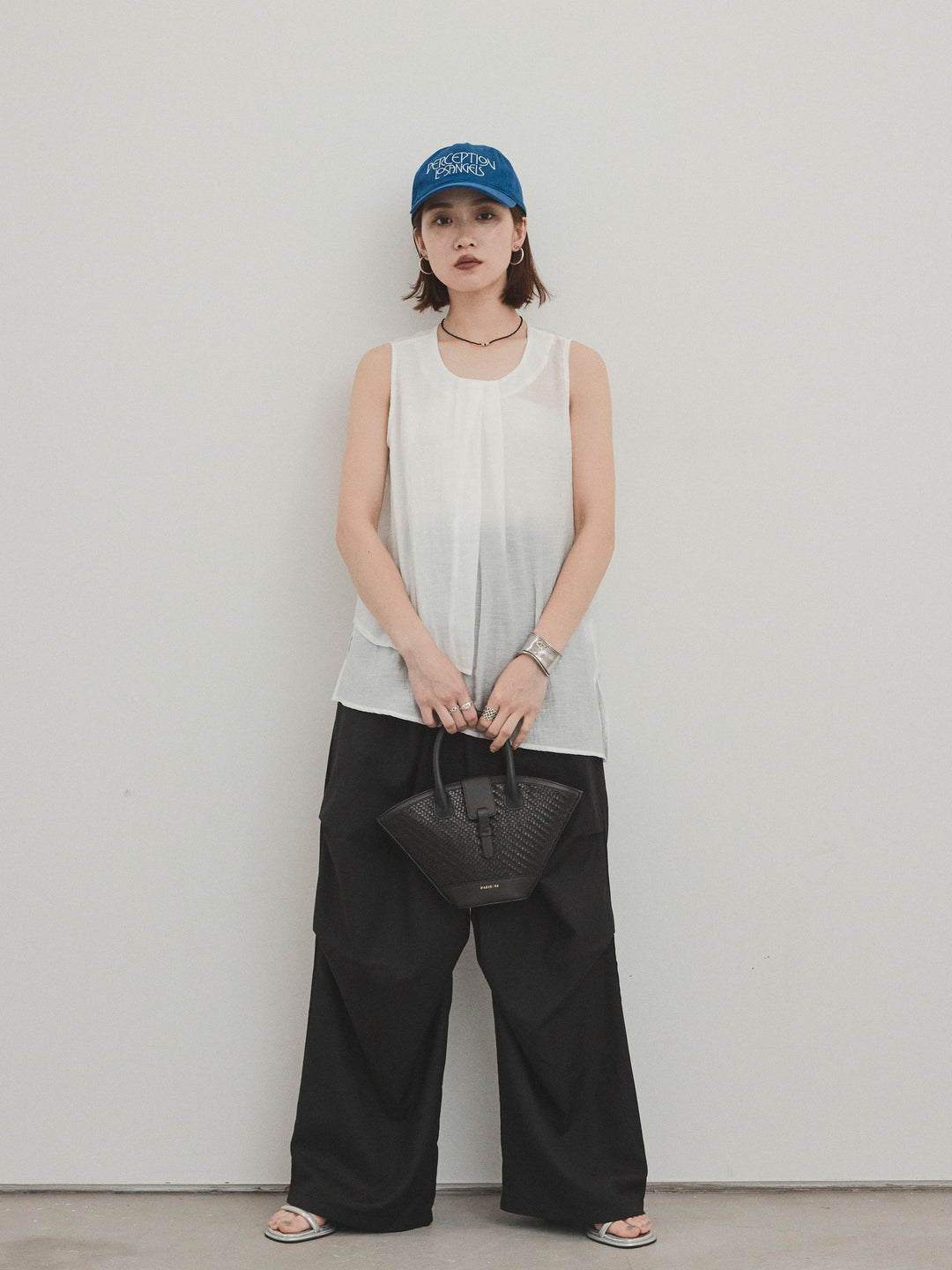 [預購] Design Loop 側邊褶褲/黑色