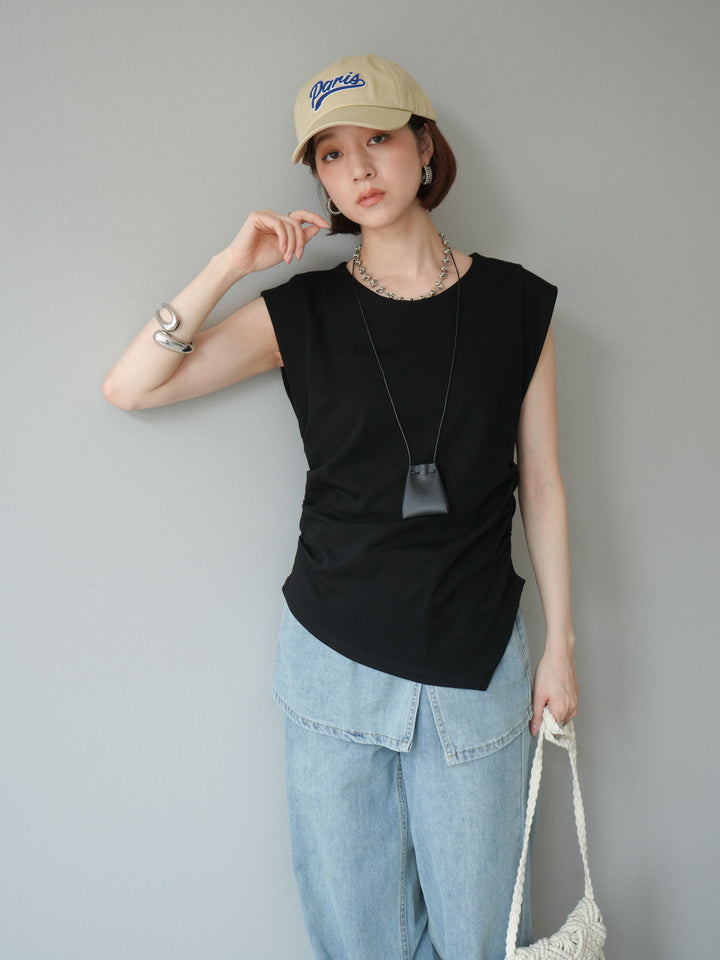 [予約]Parisロゴ刺繍CAP/ベージュ