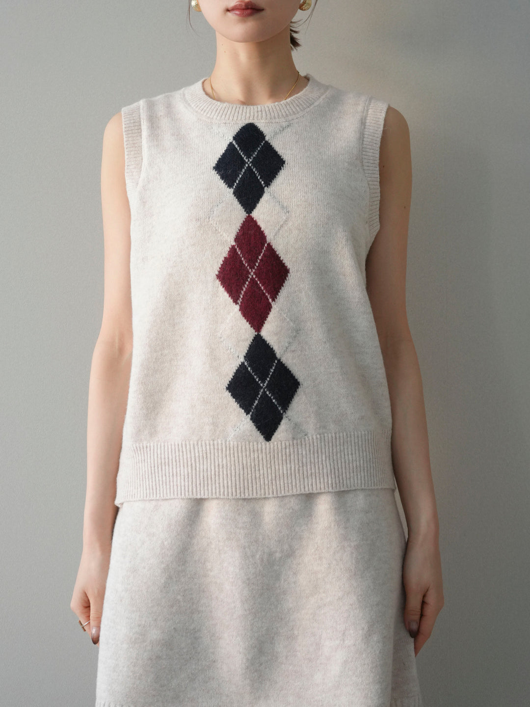 [SET]アーガイル柄3ピースSET UP(2set)