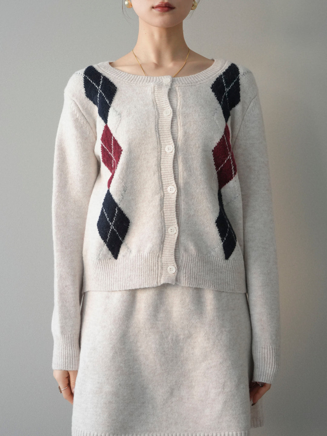 [SET]アーガイル柄3ピースSET UP(2set)