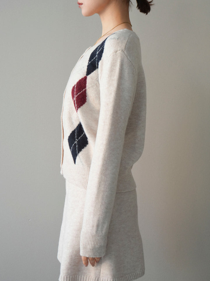 [SET]アーガイル柄3ピースSET UP(2set)