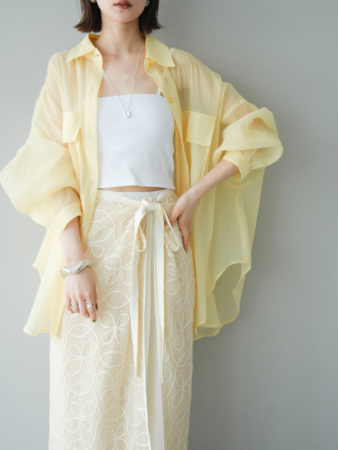 [SET]BIGポケットオーバーシアーシャツ+BIGポケットオーバーシアーシャツ(2set)