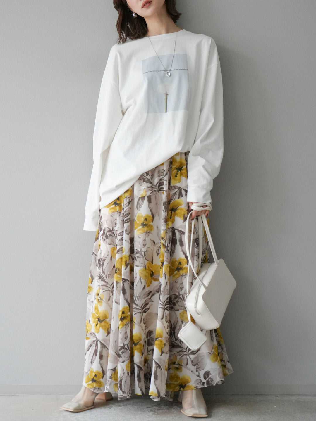 [予約]フラワーフォトプリントBIGロンT /オフ2