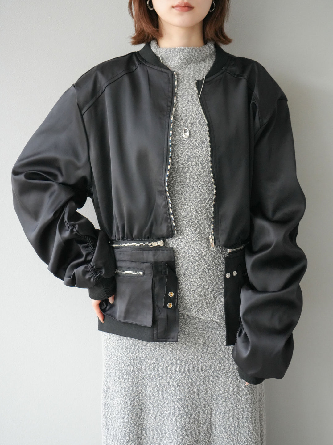 [予約]2WAYデザインMA-1/ブラック