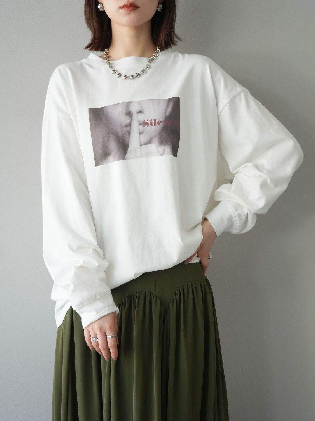 [予約]ウーマンプリントBIGロンT/オフ1