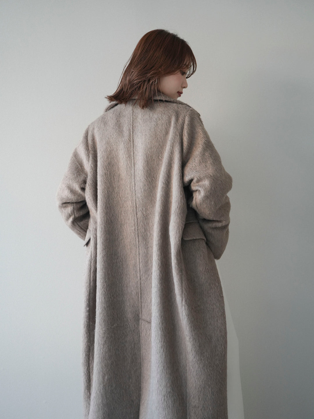 [予約]ソフトシャギーチェスターコート/beige