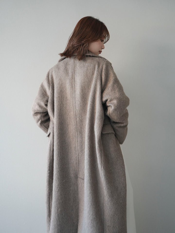 [予約]ソフトシャギーチェスターコート/beige