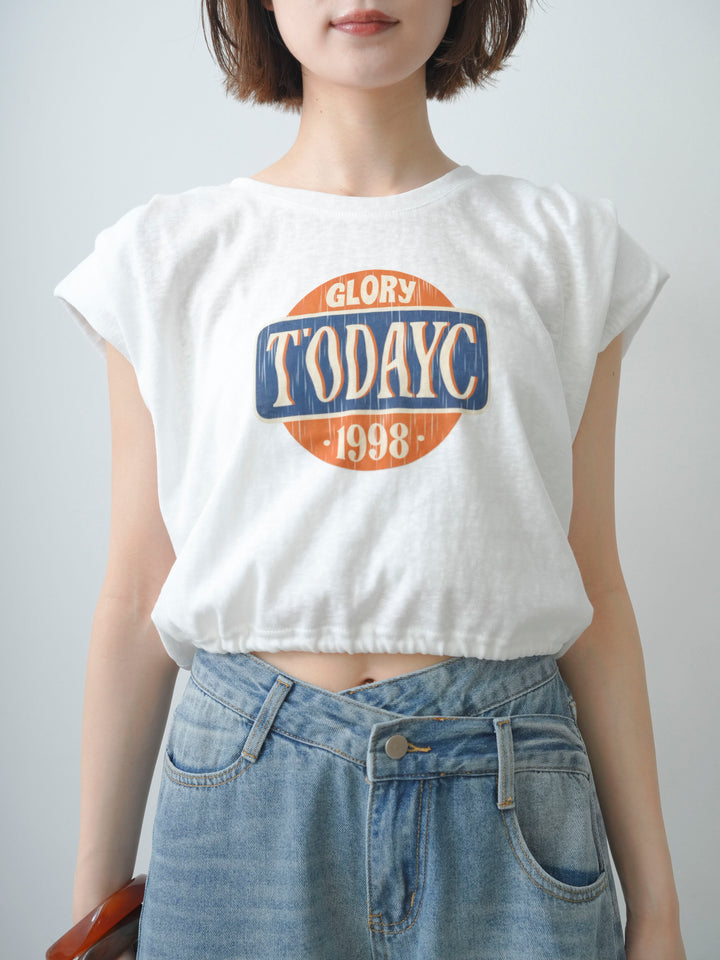 [予約]ヴィンテージロゴドロストTEE/white
