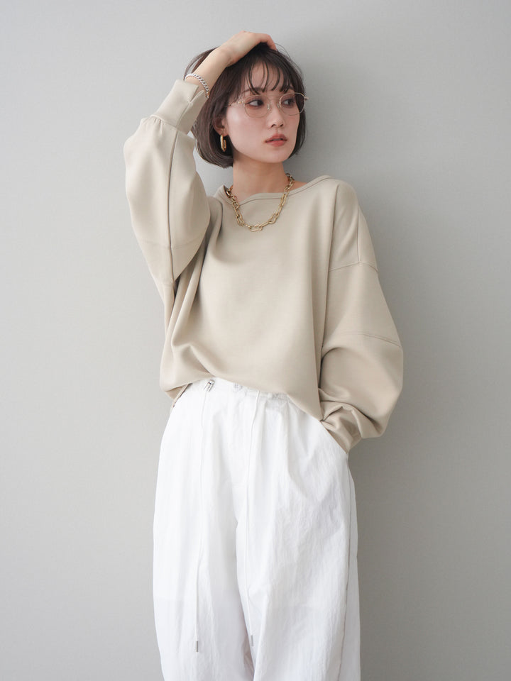 [予約]ライトポンチコクーンプルオーバー/beige