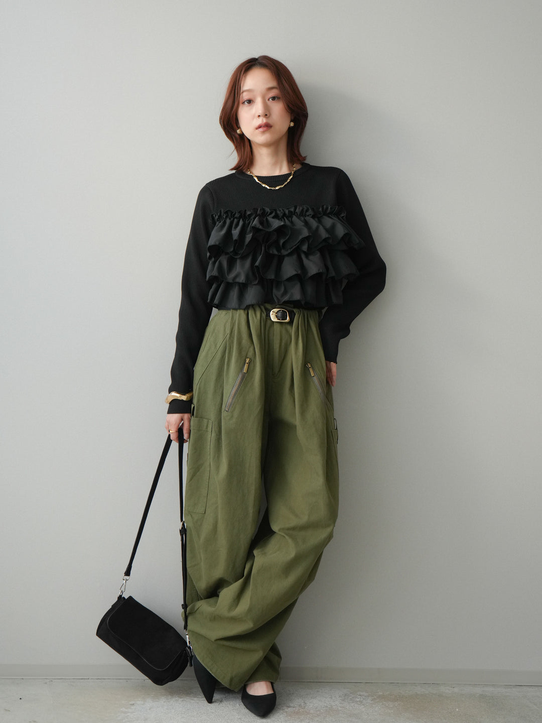 [予約]コットンタックループパンツ/khaki