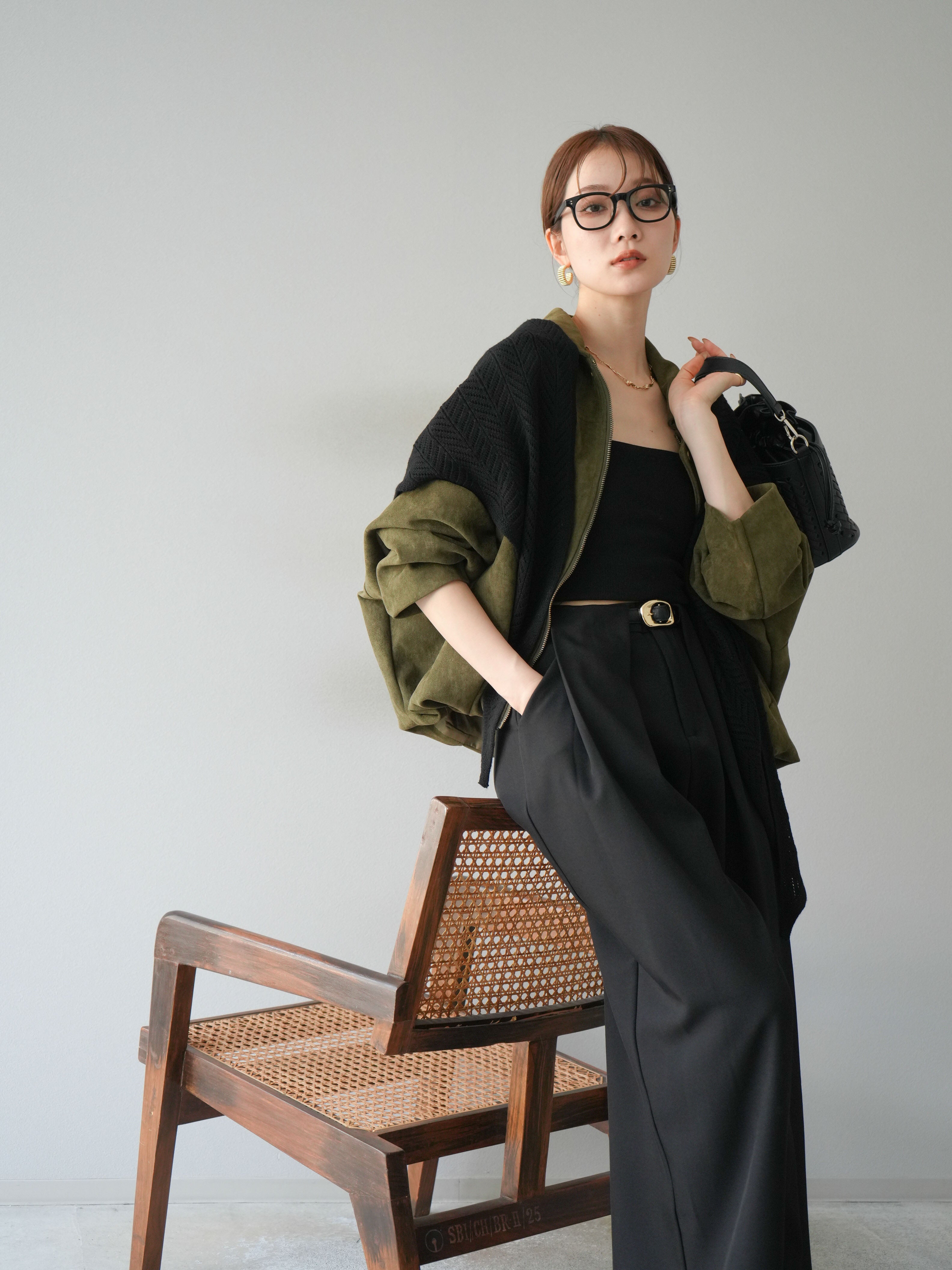 20%OFF]スウェードオーバーブルゾン/カーキ – Lumier