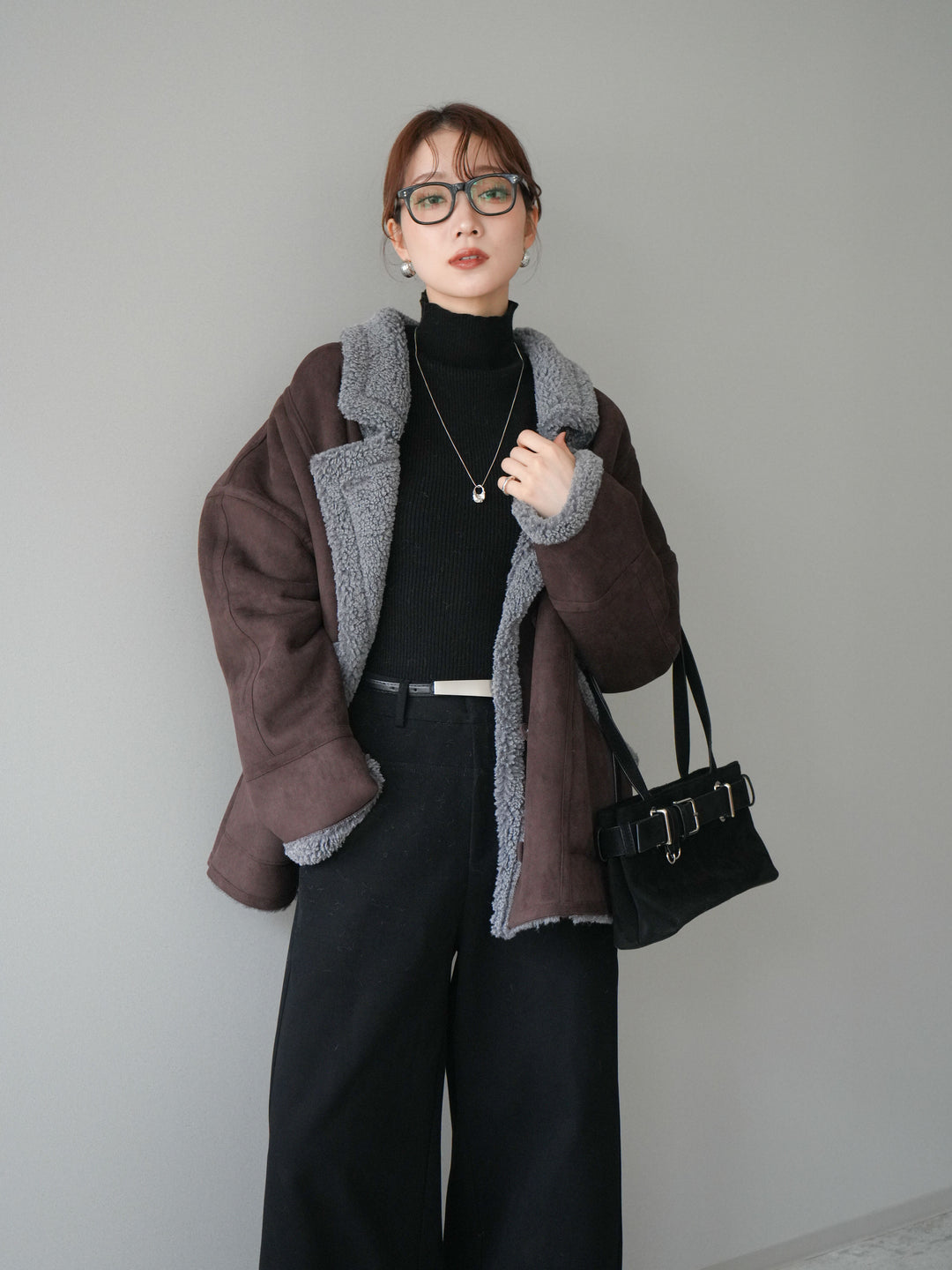 [予約]ムートンボアジャケット/brown