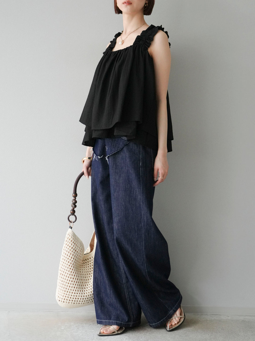 【預購】提臀牛仔褲/深藍色