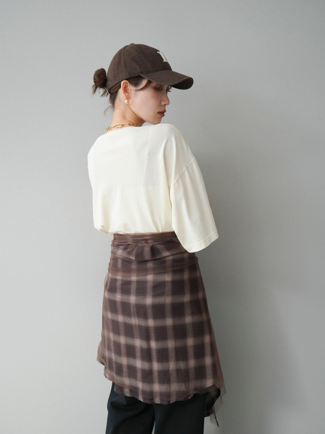 [予約]ピグメントロゴプリントTシャツ/アイボリー