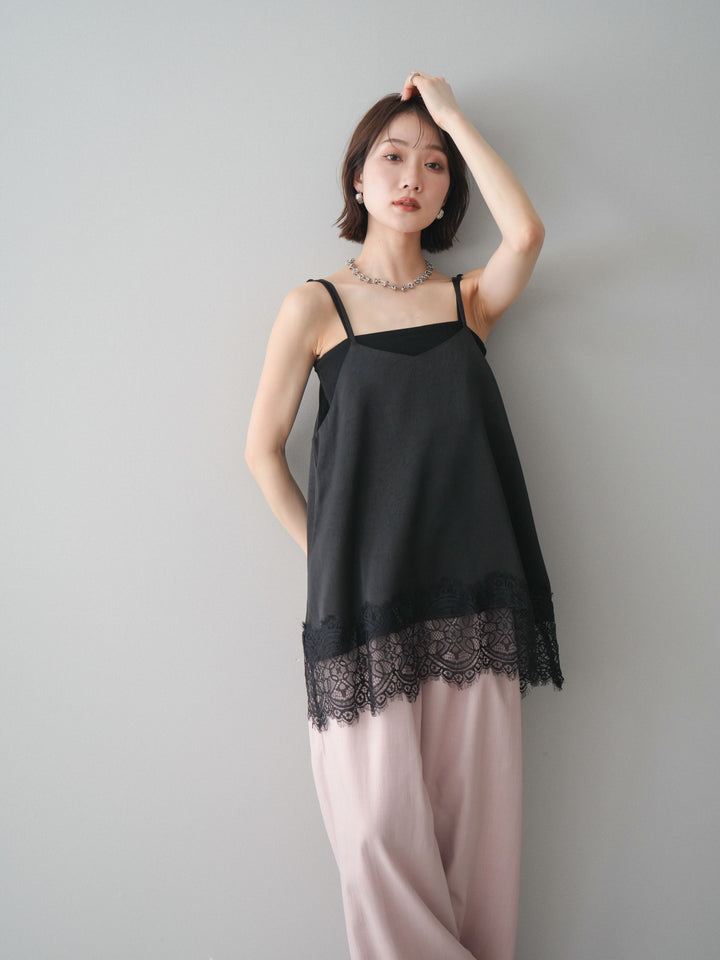 [SET]レーストリムキャミソール+レーストリムキャミソール(2set)