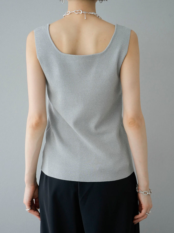 [Pre-order] Square Summer Knit Tank Top/Gray