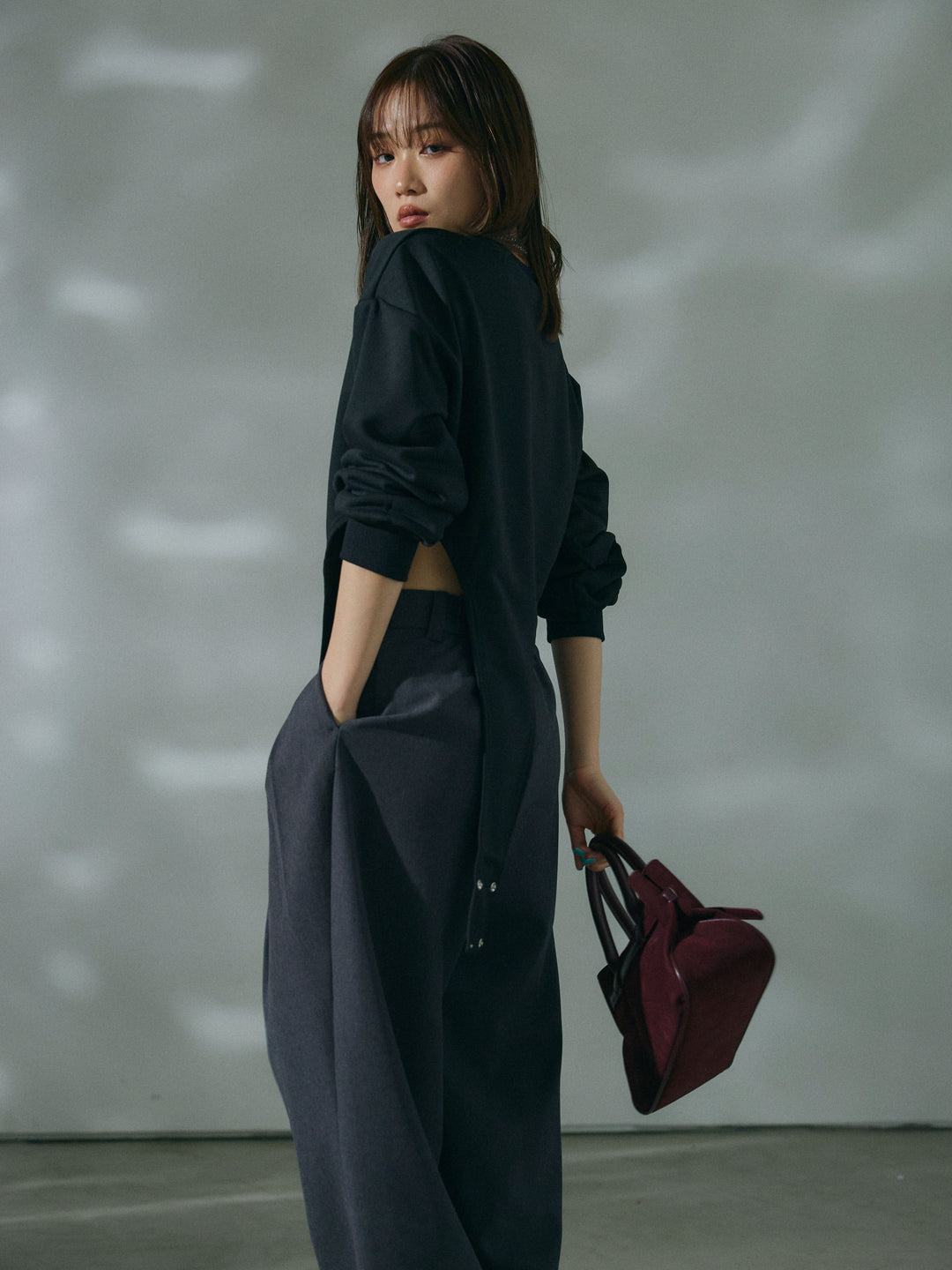 【Allure】[SET]スウェットボディスーツ+スウェットボディスーツ(2set)