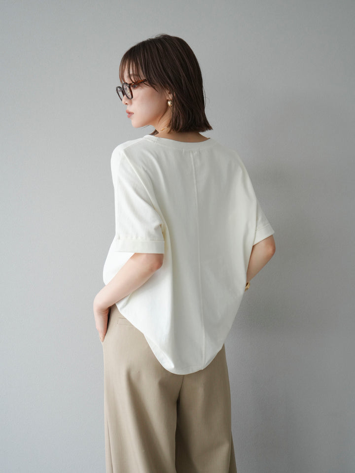 [予約]ビンテージロゴプリントTシャツ/アイボリー