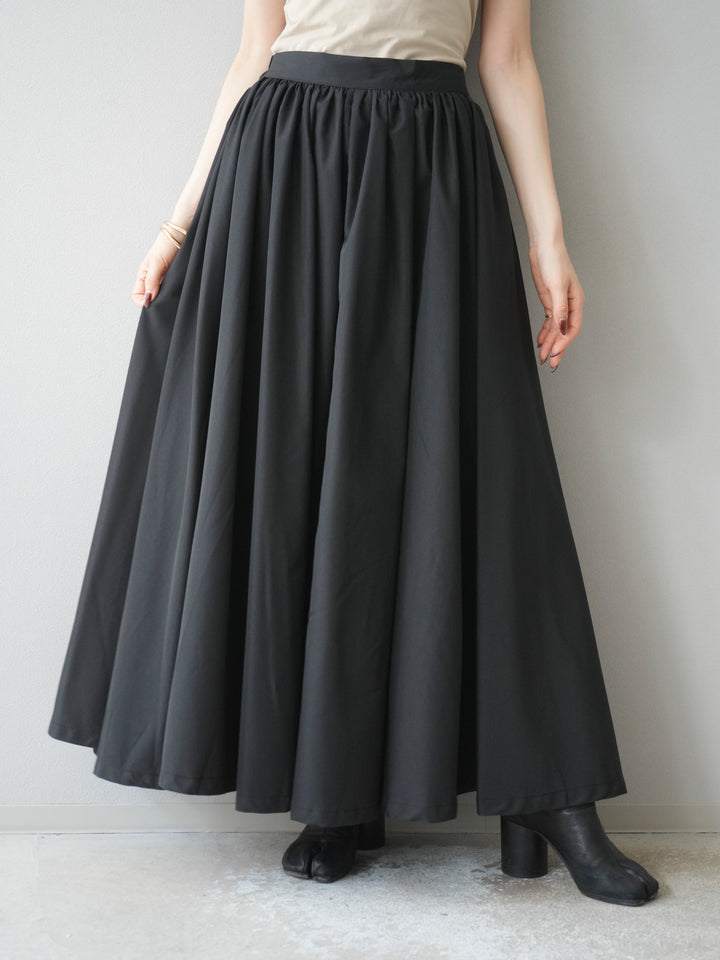 [予約]ブロードボリュームスカート/ブラック