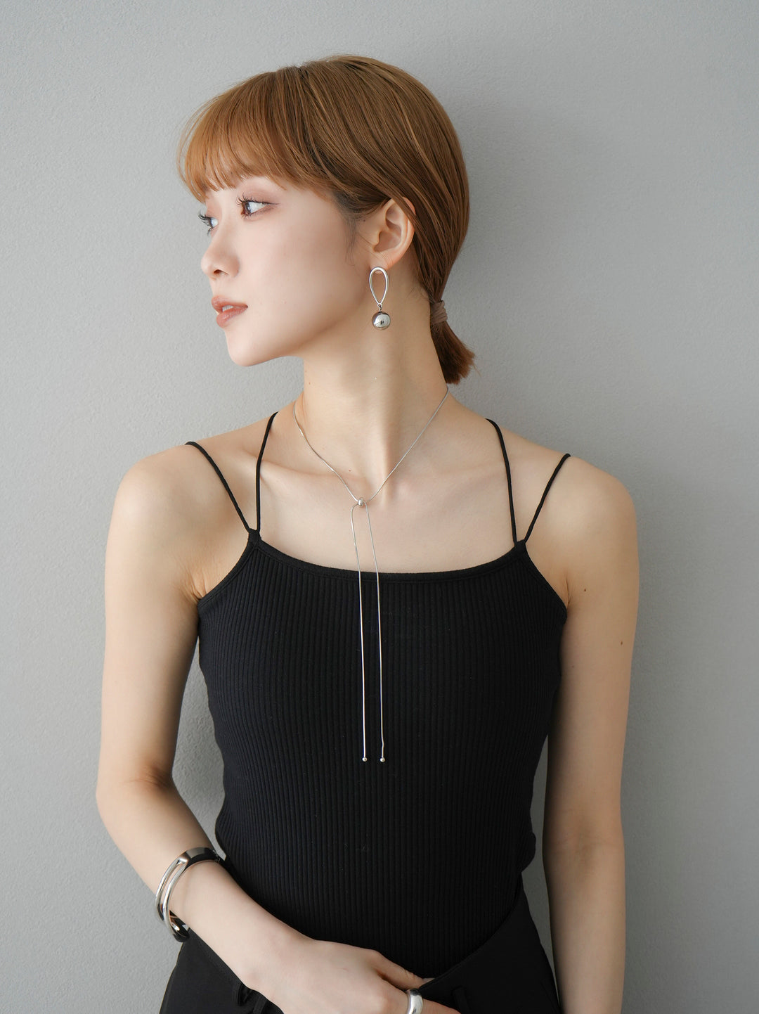 [予約]SLIDER SNAKE LONG NECKLACE /シルバー