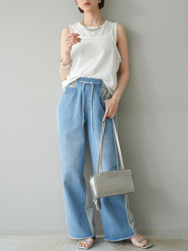 [預訂] Ice Touch 2WAY Design 吊帶背心/白色