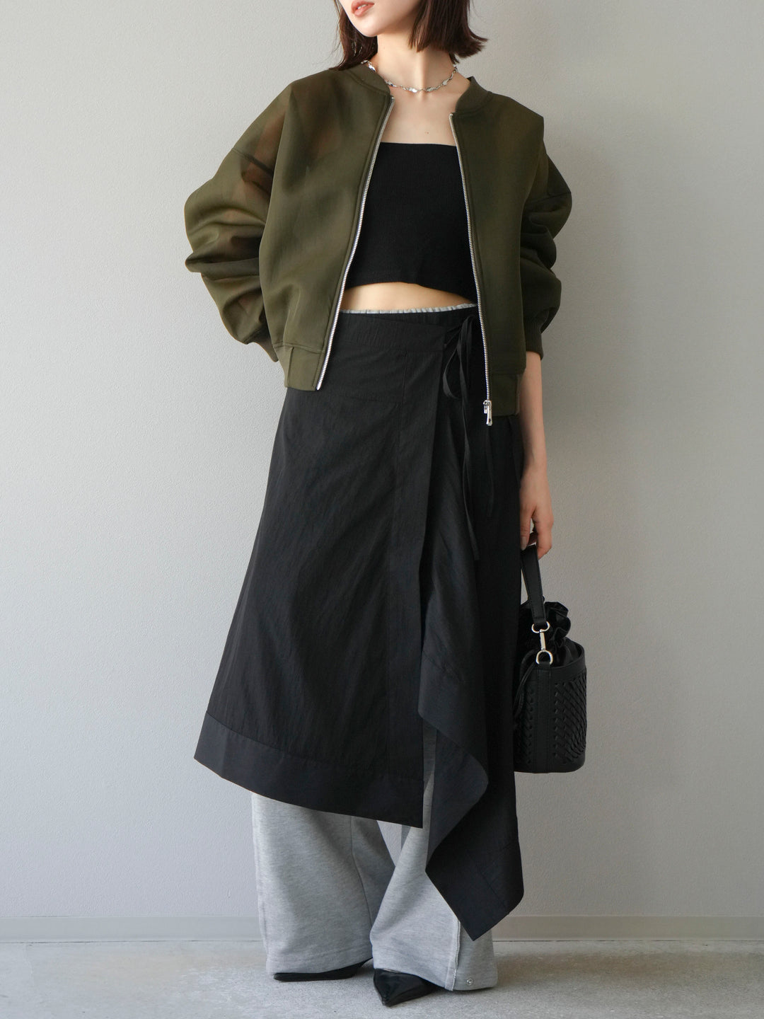 [予約]シアーダンボールボリュームスリーブMA-1/カーキ