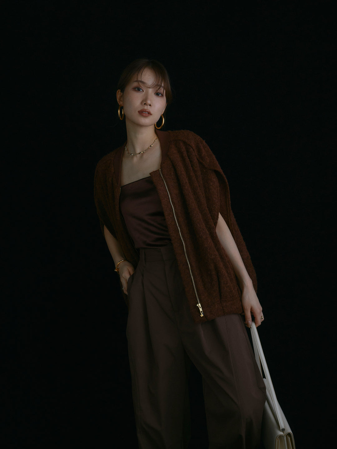 【Allure】[SET]ウール混コクーンブルゾン+ウール混コクーンブルゾン(2set)