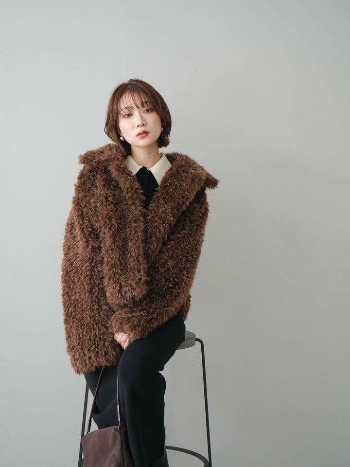 [SET]配色ポロニットワンピース+選べるアクセセット(2set)