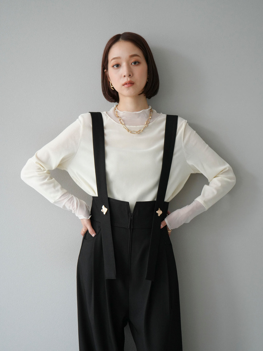 [SET]シアー切替ベロアトップス+シアー切替ベロアトップス(2set)