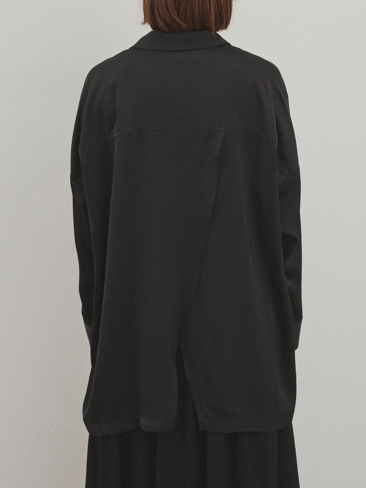 [預購] 霧面緞面夾克/黑色