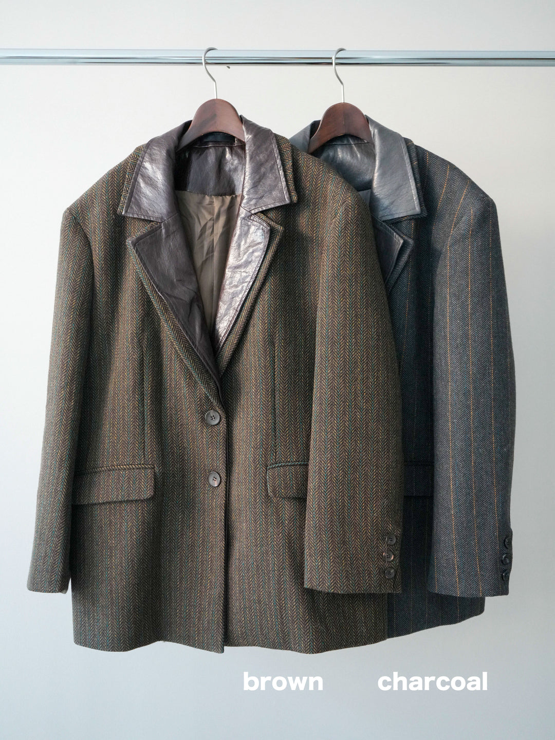 [SET]レイヤードデザインツイードテーラードジャケット+チュールレーストップス+ギャザーベロアスカート(3set)