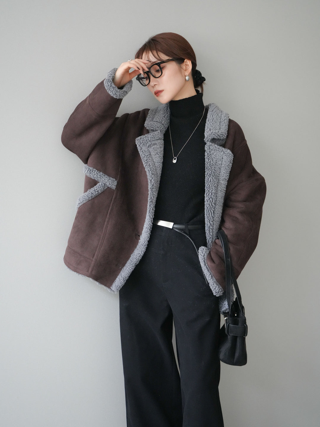 [予約]ムートンボアジャケット/brown