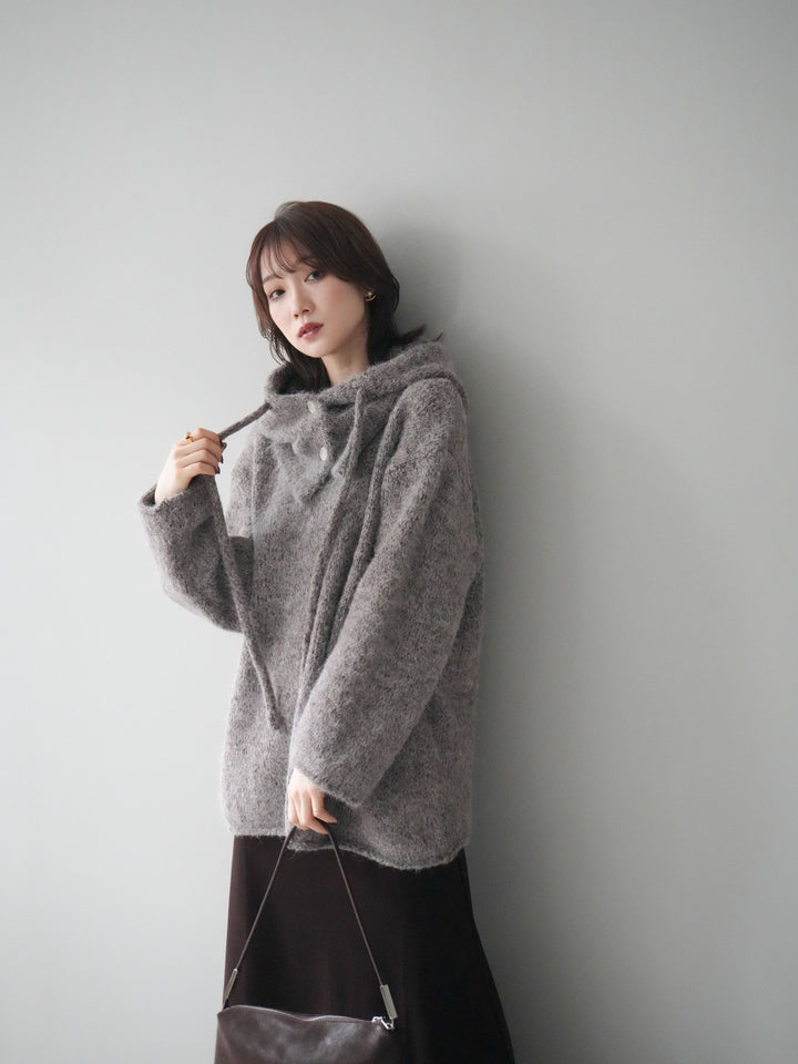 [予約]バラクラバSETニットプルオーバー/brown