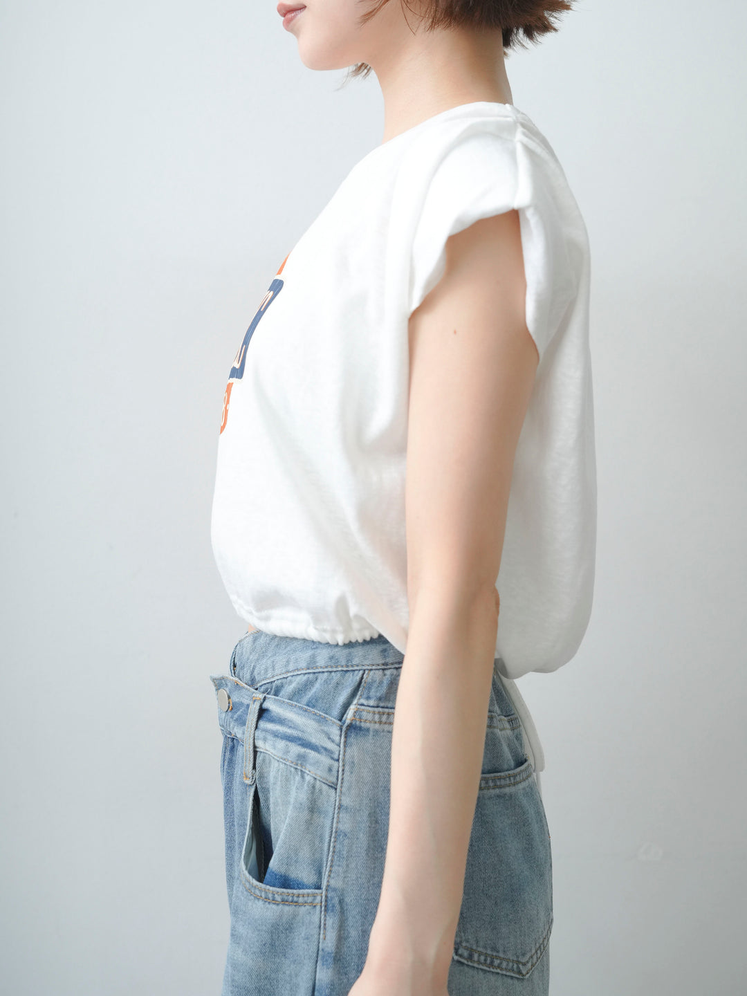 [予約]ヴィンテージロゴドロストTEE/white