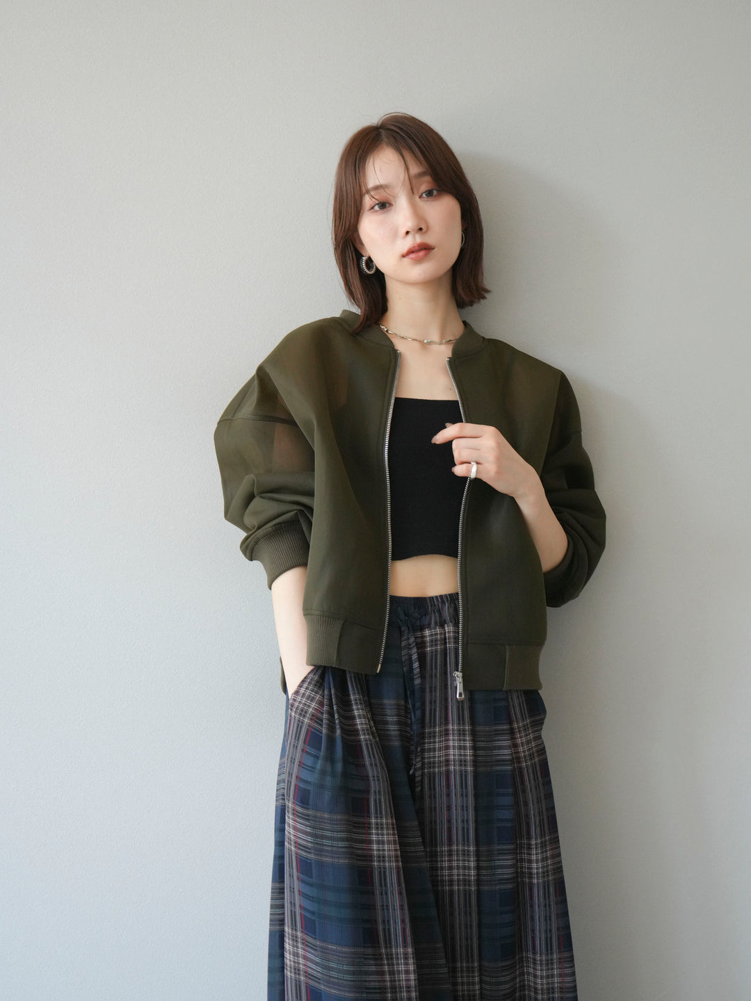 [予約]シアーダンボールボリュームスリーブMA-1/カーキ