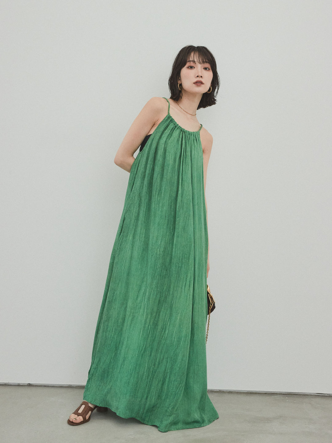 [SET] 不規則染色吊帶裙 + 不規則染色吊帶裙 (2 件套)