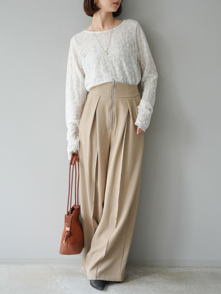 [予約]シアージャガードトップス/アイボリー