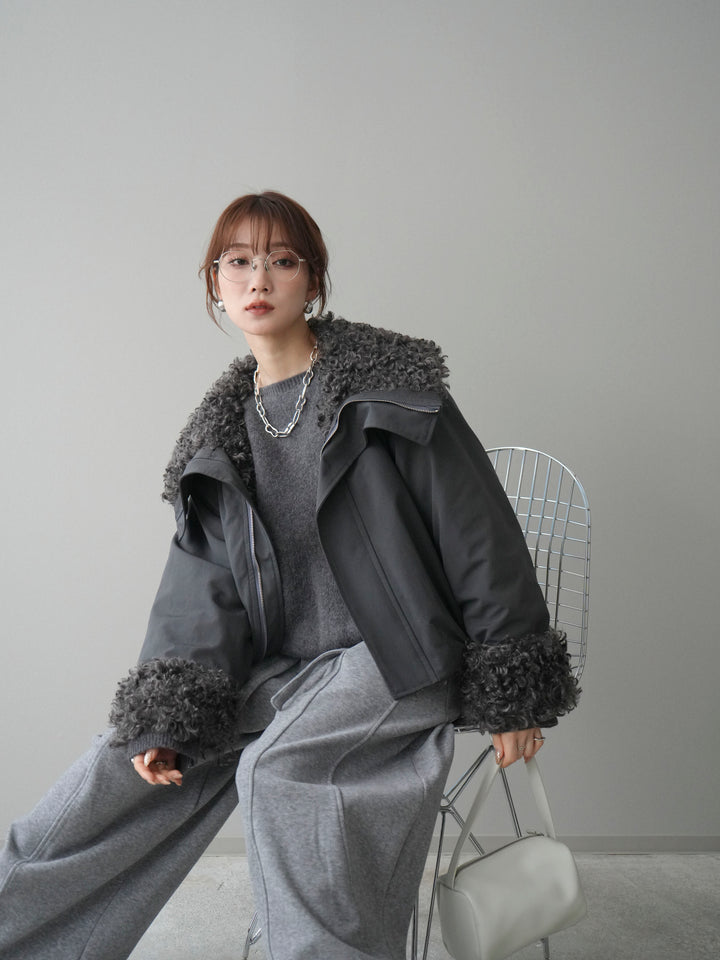 [予約]プードルファーダウンジャケット/charcoal