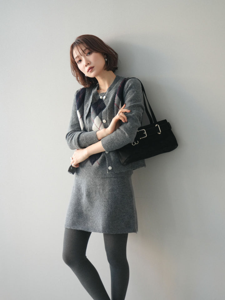 [SET]アーガイル柄3ピースSET UP(2set)