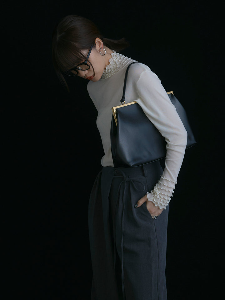 【Allure】[SET]シアーフリルメロートップス+シアーフリルメロートップス(2set)