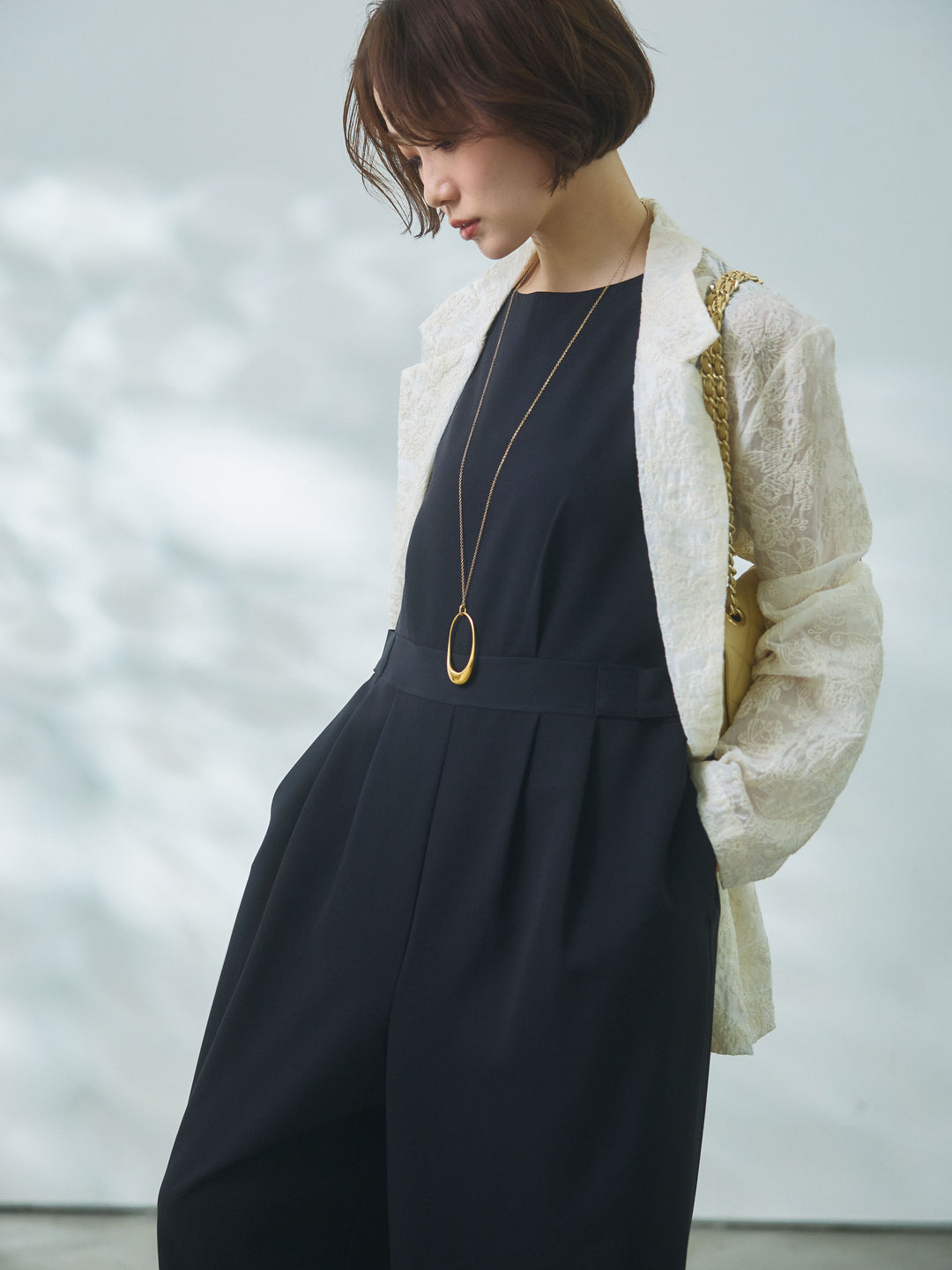 【Allure】[SET]ウエストベルトオールインワン+ウエストベルトオールインワン(2set)