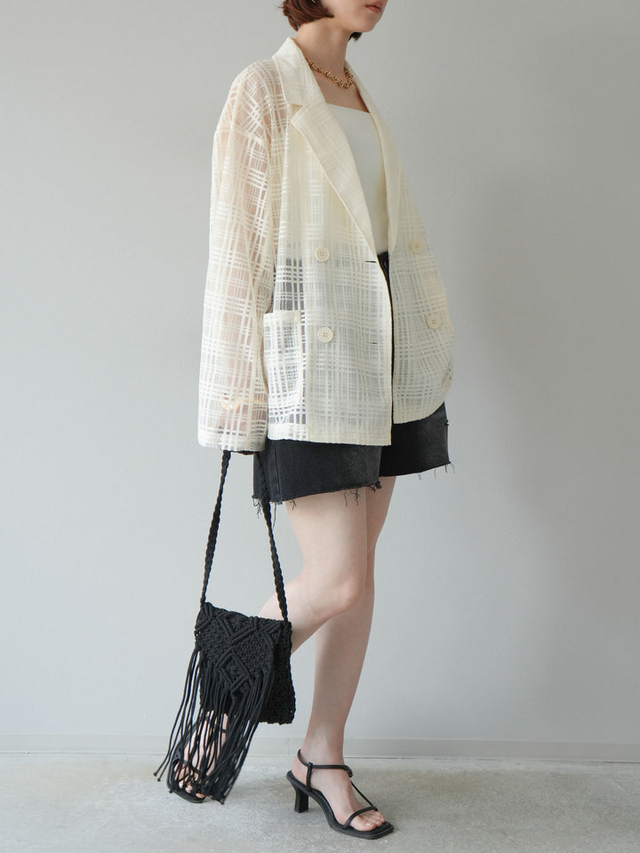 【預購】寬鬆半身牛仔褲/黑色